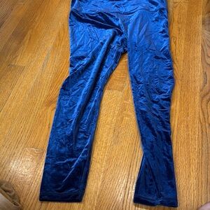 Athleta Blue Velvet Leggings